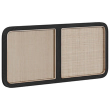 Hoofdbord met hoofdeinde Zwart 120 x 55 x 3 cm Rattan