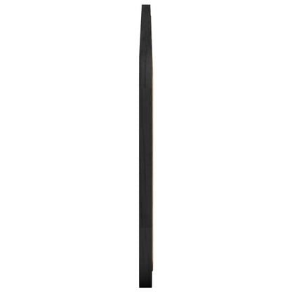Hoofdbord met hoofdeinde Zwart 180 x 55 x 3 cm Rattan