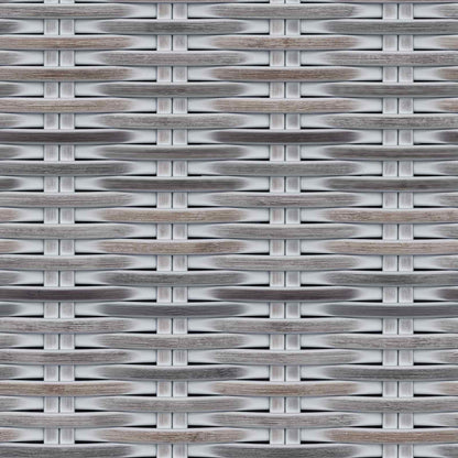 Opslagbank met kussen Wit gewassen 110 x 40 x 50 cm Rattan