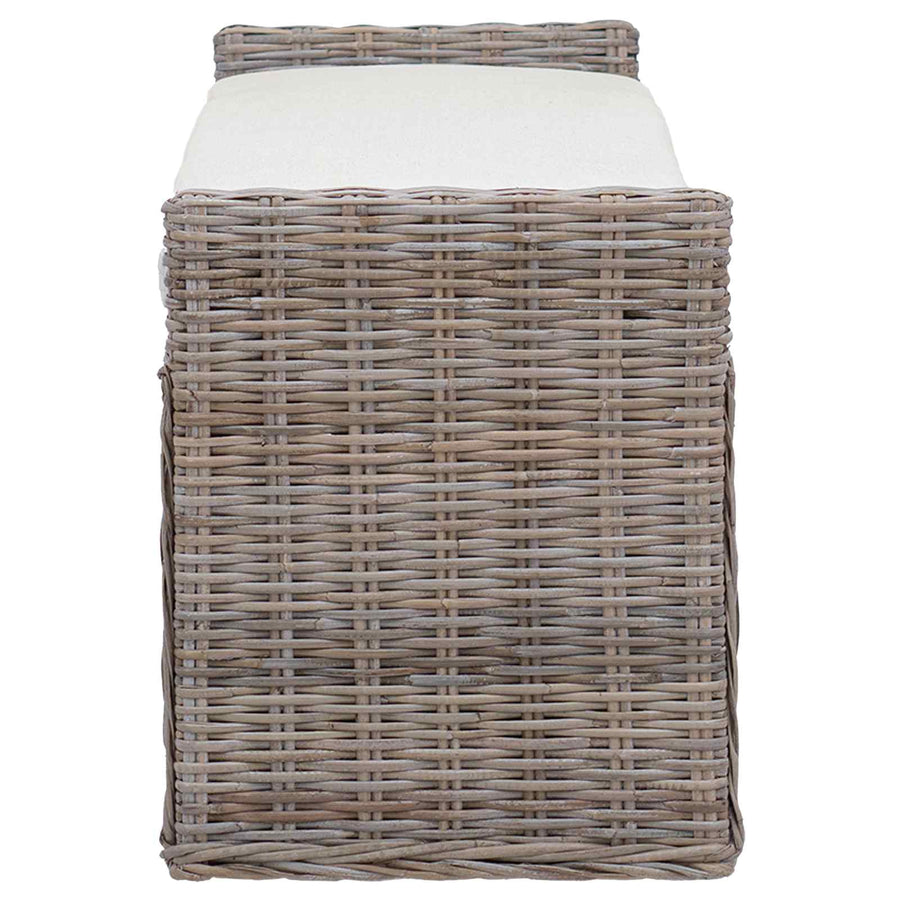 Opslagbank GENDT Grijs 110 x 40 x 50 cm Rattan