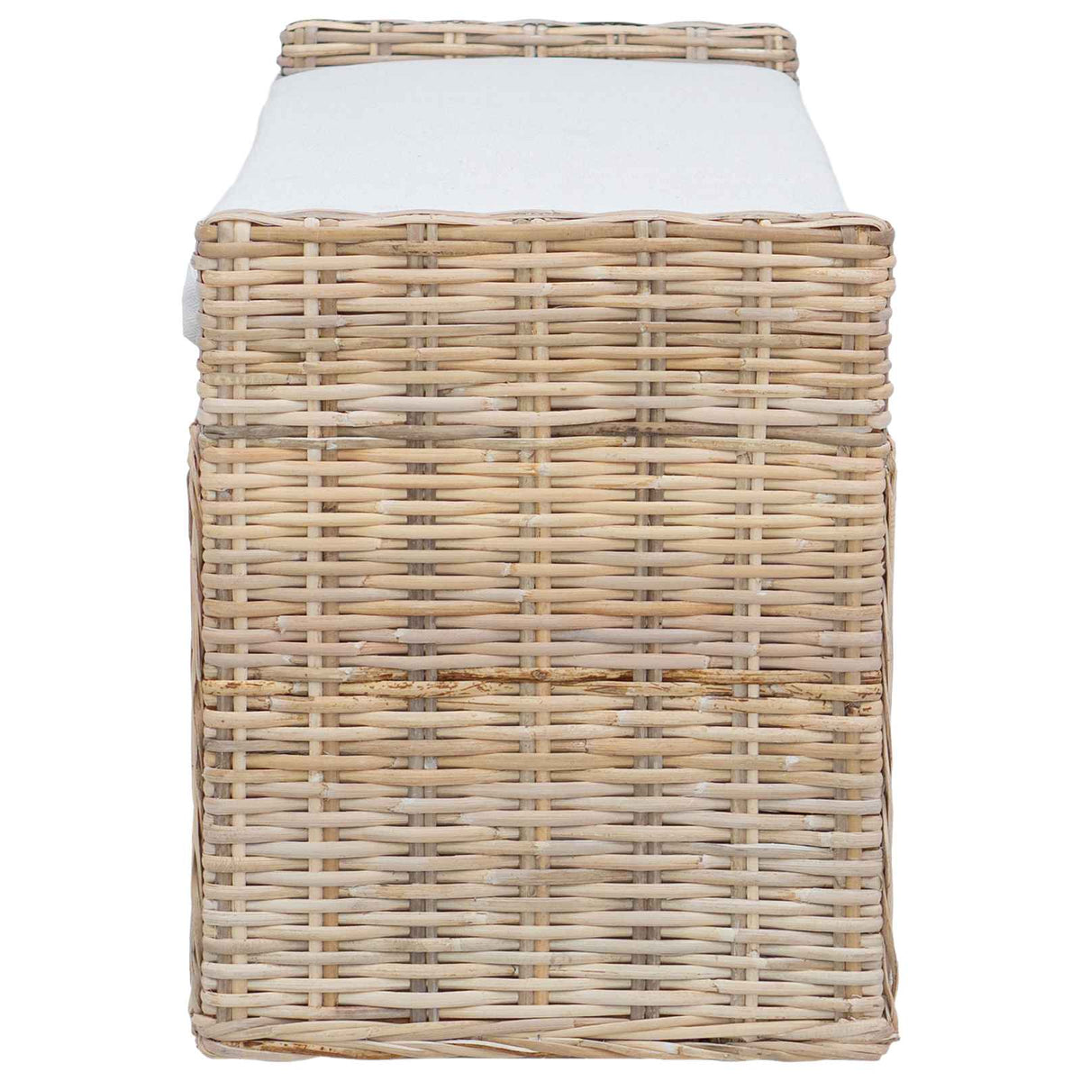 Opslagbank met kussen Naturel 110 x 40 x 50 cm Rattan