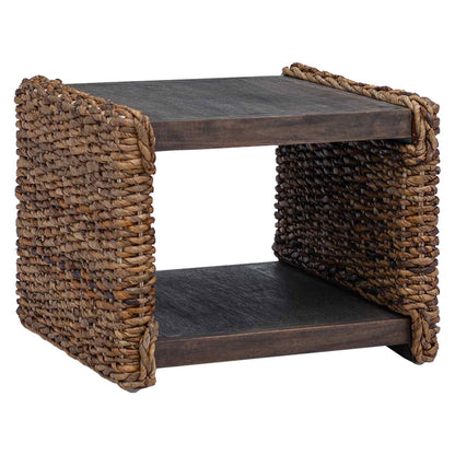 Bijzettafel Naturel 44.5 x 45 x 45 cm Massief Mahoniehout