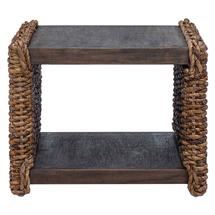 Bijzettafel Naturel 44.5 x 45 x 45 cm Massief Mahoniehout