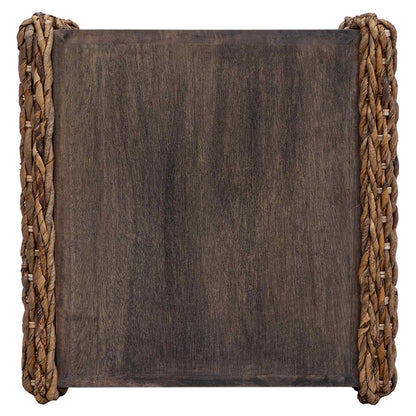 Bijzettafel Naturel 44.5 x 45 x 45 cm Massief Mahoniehout