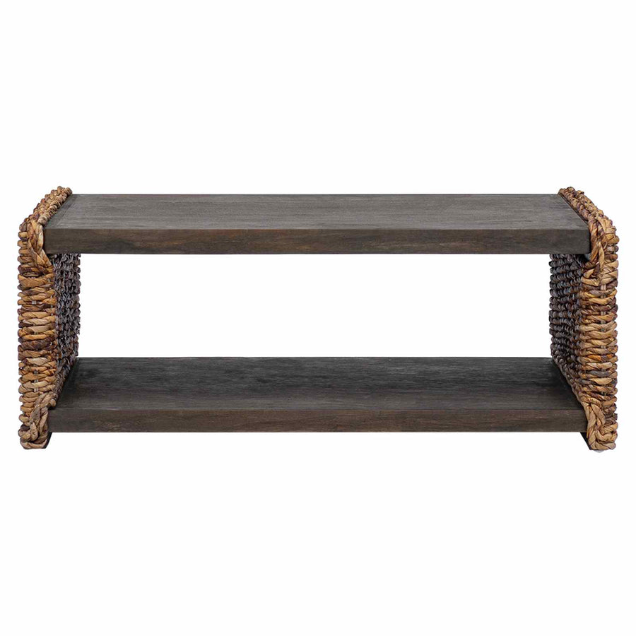 Bijzettafel Naturel 44.5 x 45 x 45 cm Massief Mahoniehout