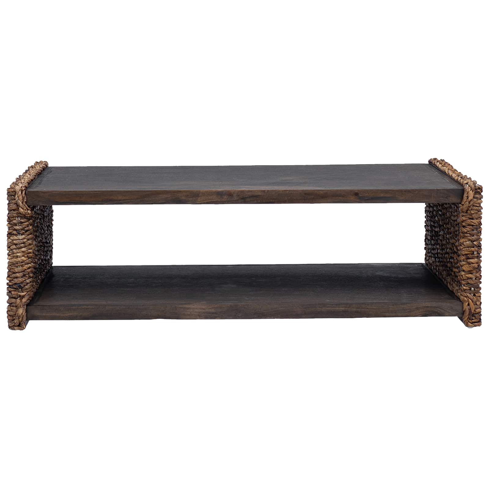 Bijzettafel Naturel 44.5 x 45 x 45 cm Massief Mahoniehout