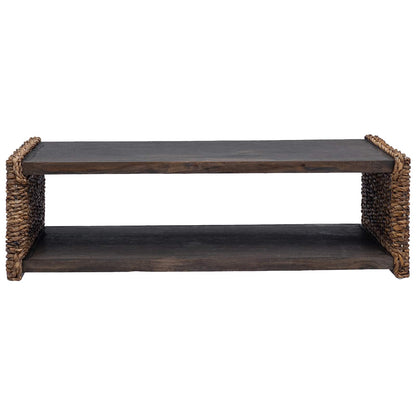 Bijzettafel Naturel 44.5 x 45 x 45 cm Massief Mahoniehout