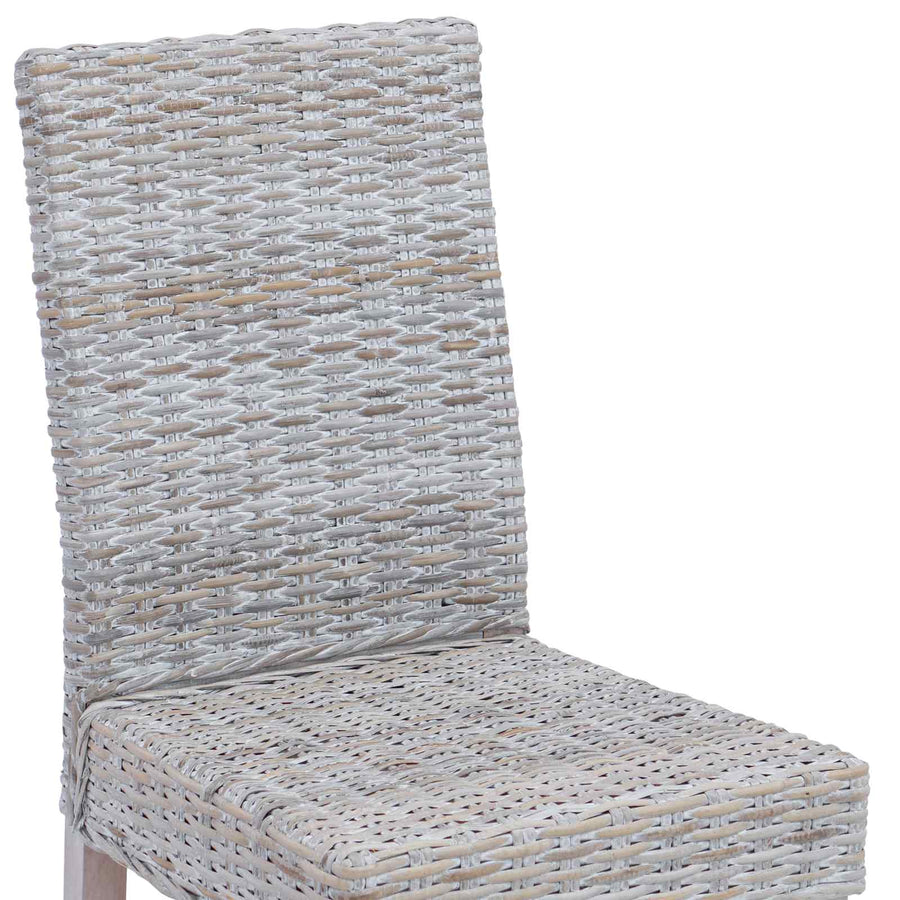Eetkamerstoel 2 pcs Wit gewassen 45 x 54 x 93 cm