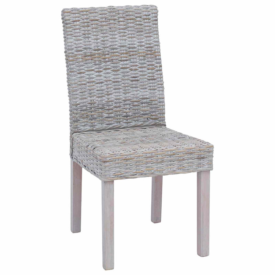 Eetkamerstoel 2 pcs Wit gewassen 45 x 54 x 93 cm
