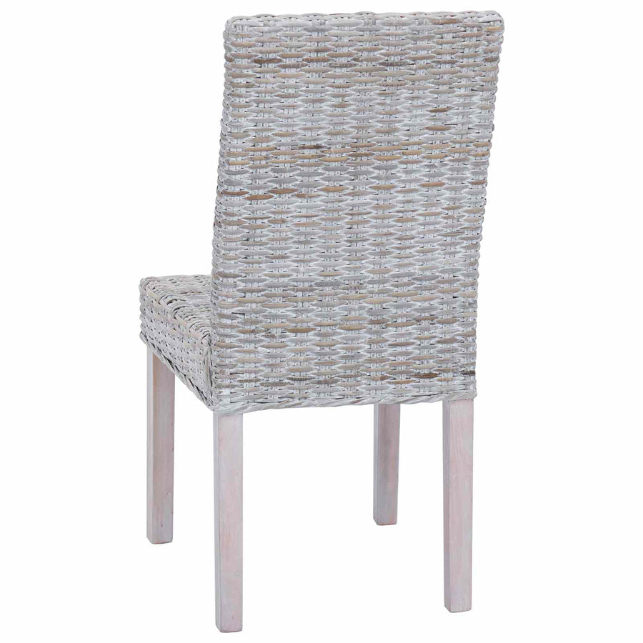Eetkamerstoel 2 pcs Wit gewassen 45 x 54 x 93 cm