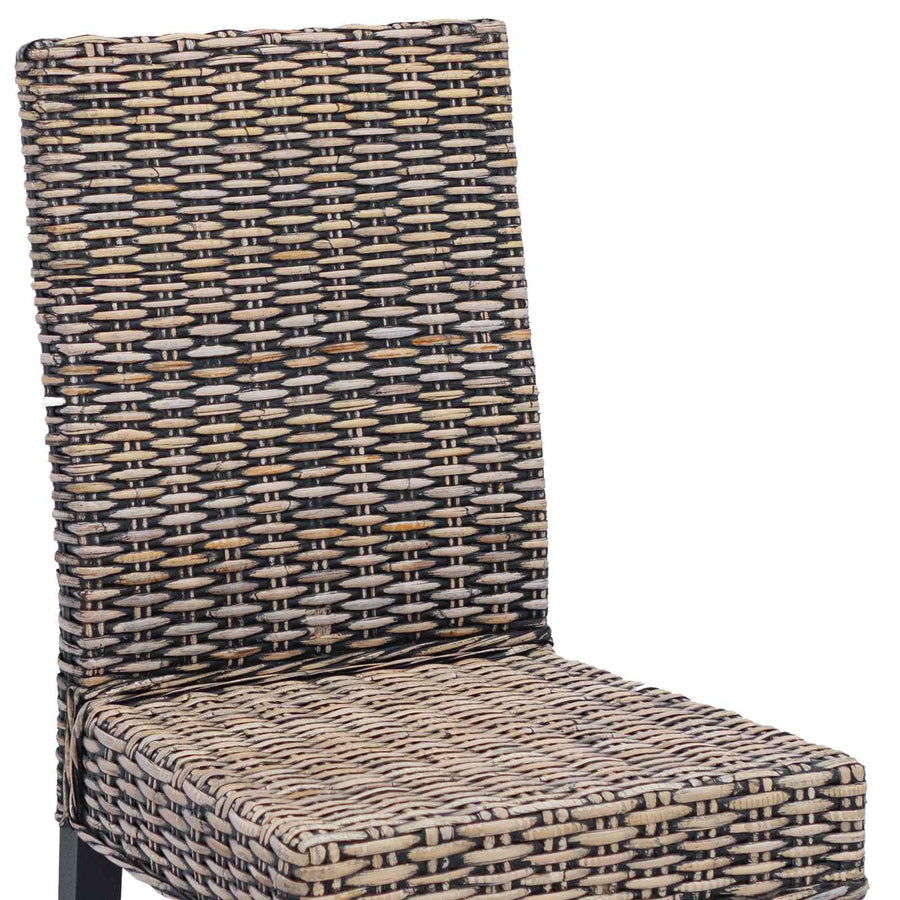 Eetkamerstoel 2 pcs Zwart gewassen 45 x 54 x 93 cm