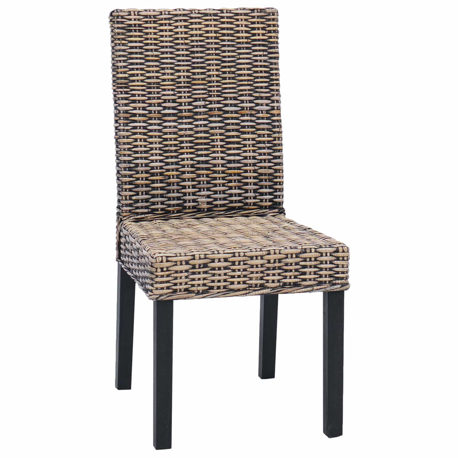 Eetkamerstoel 2 pcs Zwart gewassen 45 x 54 x 93 cm