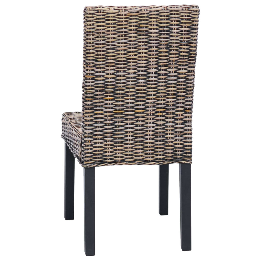 Eetkamerstoel 2 pcs Zwart gewassen 45 x 54 x 93 cm