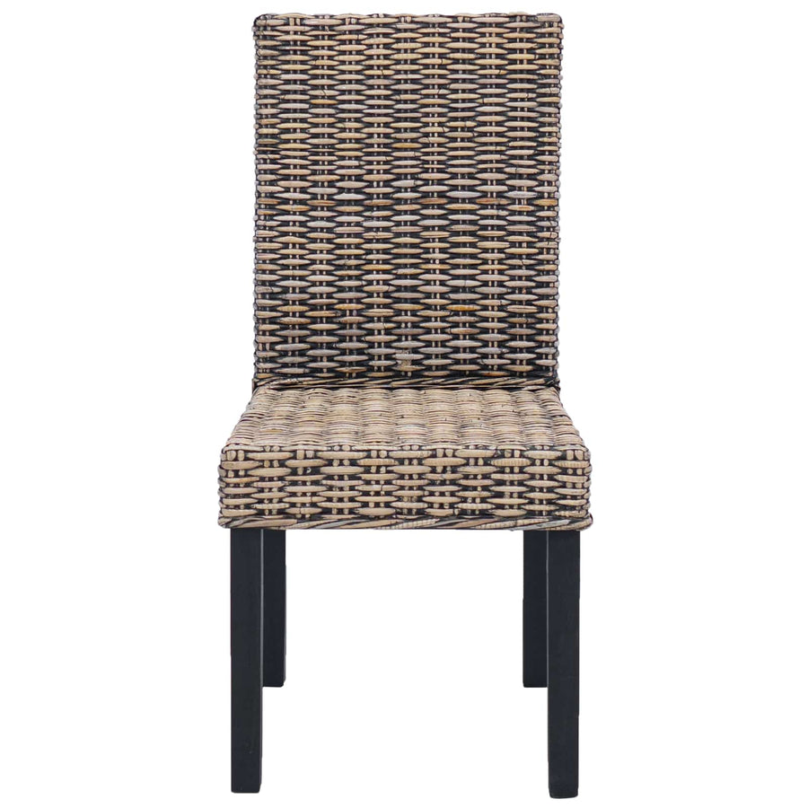 Eetkamerstoel 2 pcs Zwart gewassen 45 x 54 x 93 cm