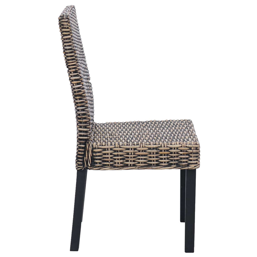 Eetkamerstoel 2 pcs Zwart gewassen 45 x 54 x 93 cm