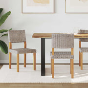 Eetkamerstoel Kubu grijs 46x55x84 cm 2 stuks