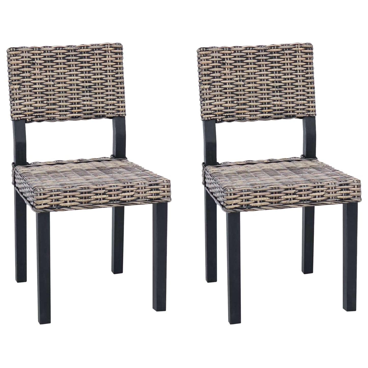 Zwart gewassen 45 x 55 x 84 cm