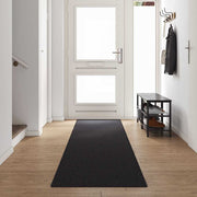 Tapijtloper 80x500 cm antraciet polypropyleen