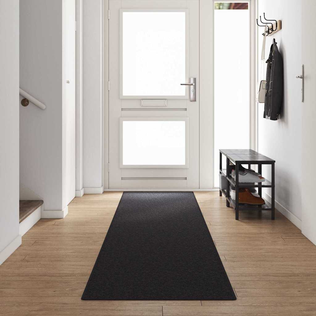 Tapijt Loper Antraciet 80 x 500 cm 100% Polypropyleen