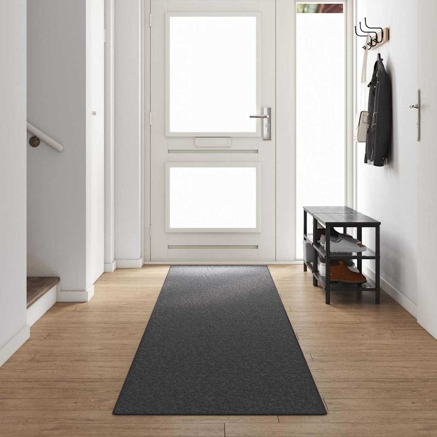 Tapijt Loper Donkergrijs 80 x 500 cm 100% Polypropyleen