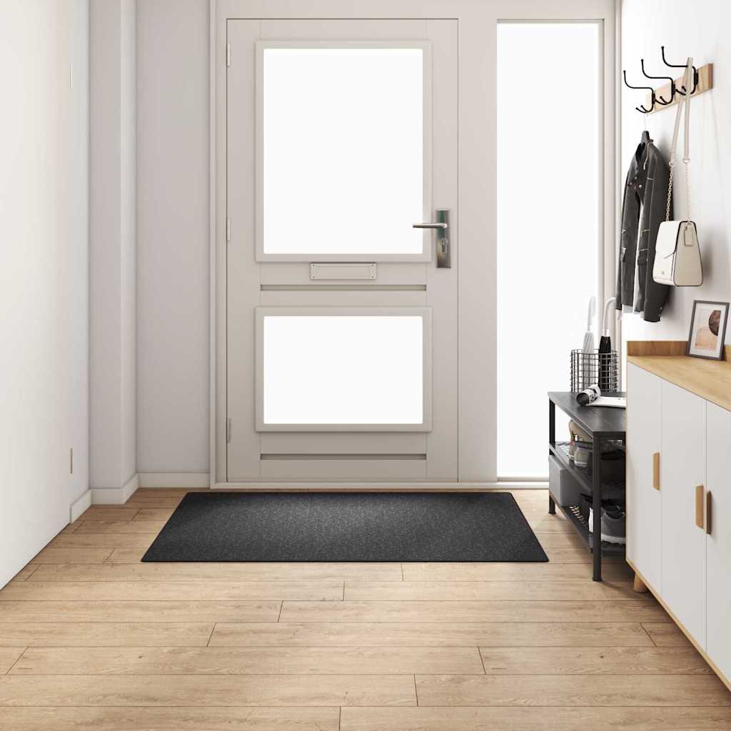 Tapijt Loper Donkergrijs 100 x 150 cm 100% Polypropyleen