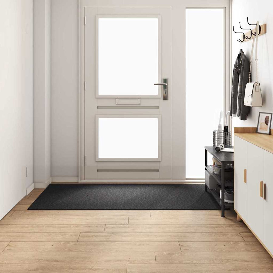 Tapijt Loper Donkergrijs 100 x 200 cm 100% Polypropyleen