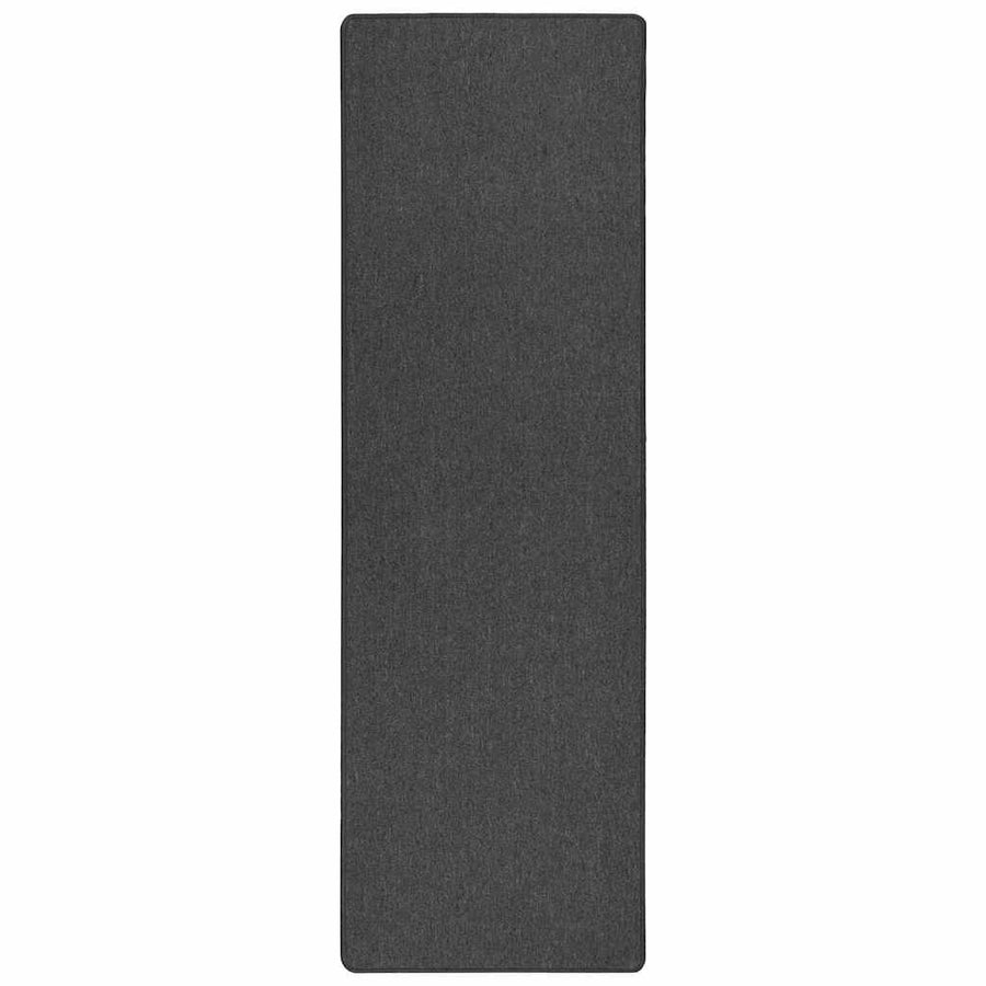 Tapijt Loper Donkergrijs 100 x 250 cm 100% Polypropyleen
