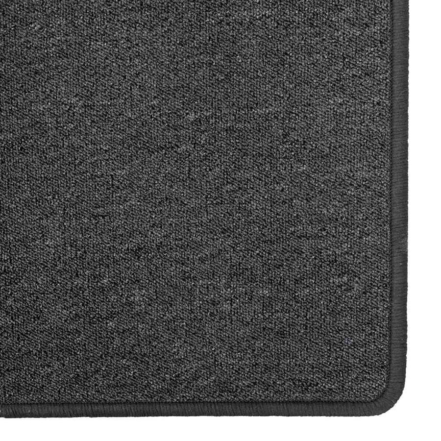 Tapijt Loper Donkergrijs 100 x 300 cm 100% Polypropyleen