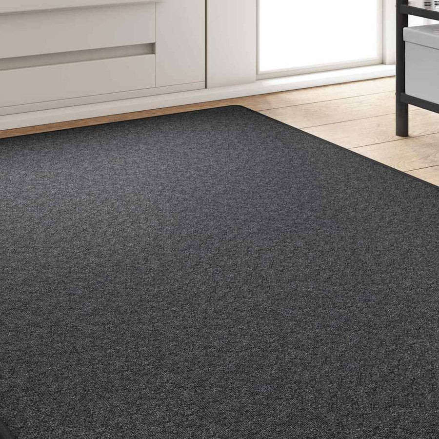 Tapijt Loper Donkergrijs 100 x 300 cm 100% Polypropyleen