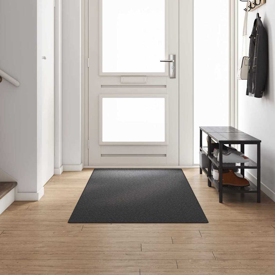 Tapijt Loper Donkergrijs 100 x 300 cm 100% Polypropyleen
