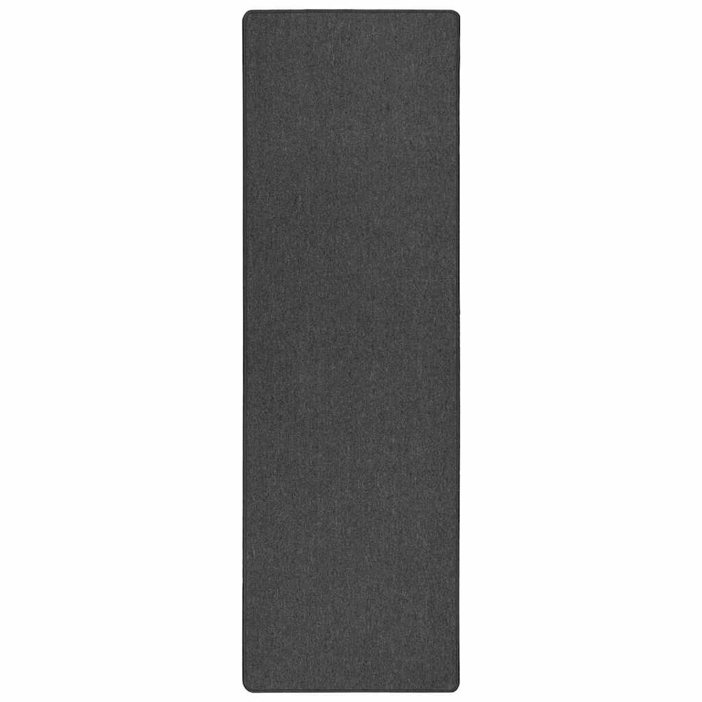 Tapijt Loper Donkergrijs 100 x 300 cm 100% Polypropyleen