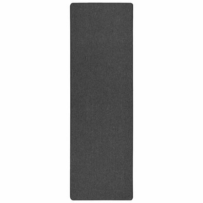Tapijt Loper Donkergrijs 100 x 300 cm 100% Polypropyleen