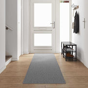 Tapijt loper lichtgrijs 80x500 cm polypropyleen