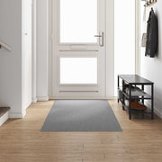 Tapijt loper lichtgrijs 100x300 cm polypropyleen