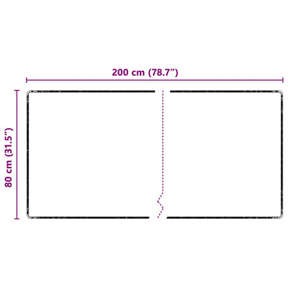 Tapijt Loper Grijs 80 x 200 cm 100% Polypropylene Tuft