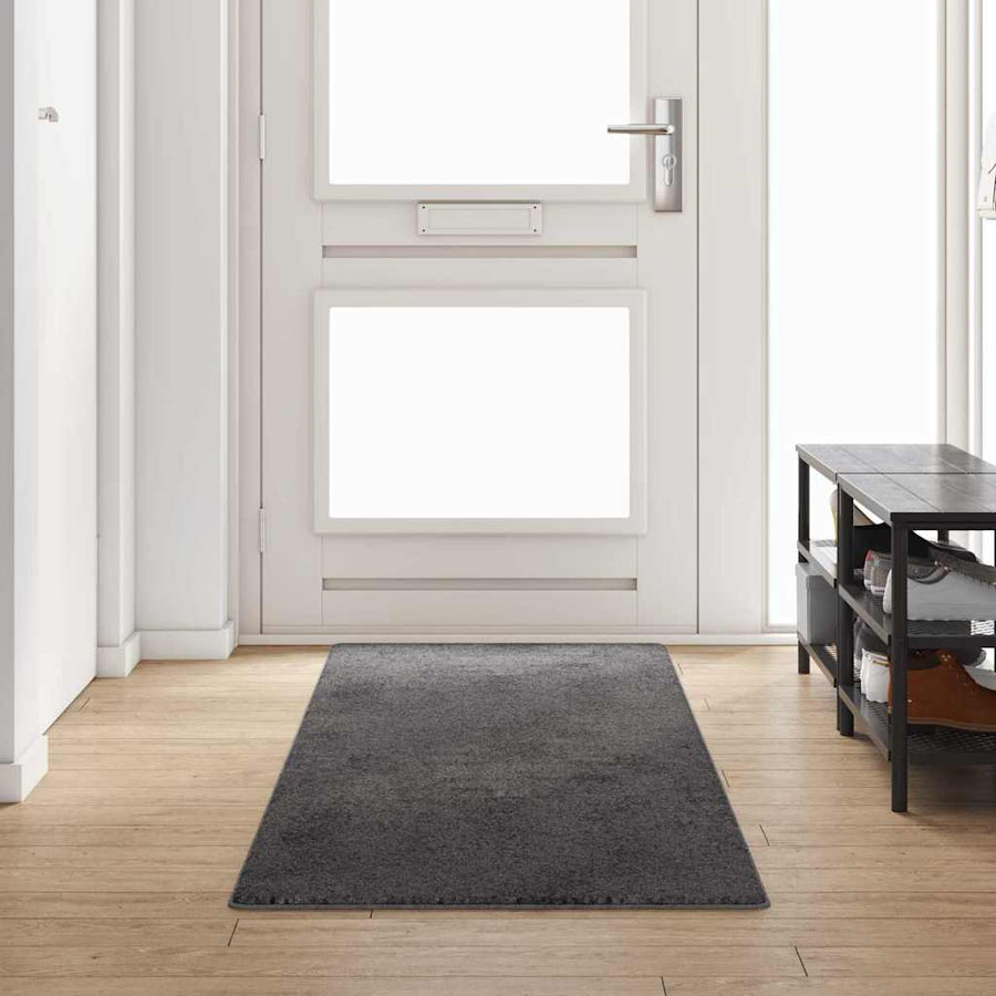 Tapijt Loper Grijs 80 x 300 cm 100% Polypropylene Tuft