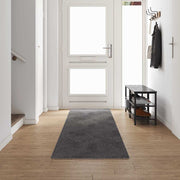 Tapijt loper grijs 80x500 cm polypropyleen
