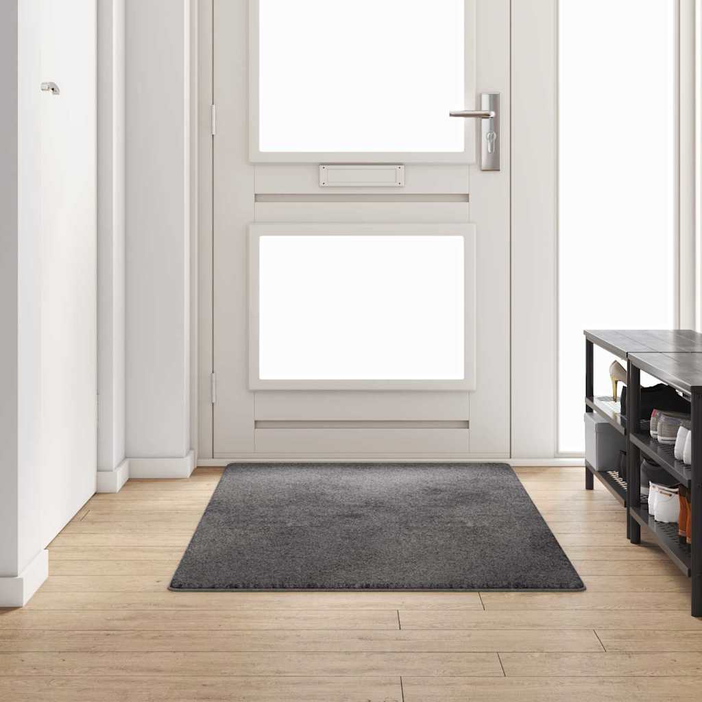 Tapijt Loper Grijs 100 x 200 cm 100% Polypropylene Tuft