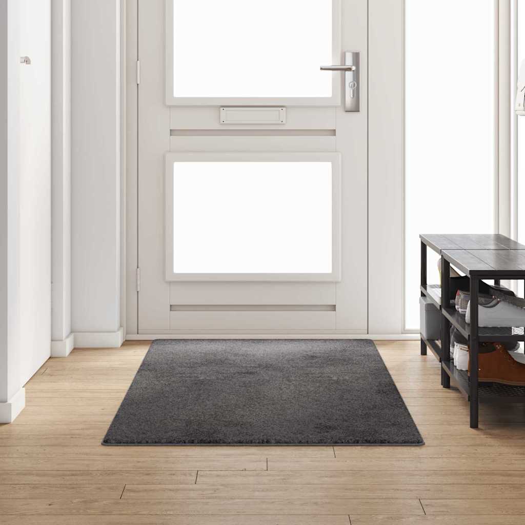Tapijt Loper Grijs 100 x 250 cm 100% Polypropylene Tuft