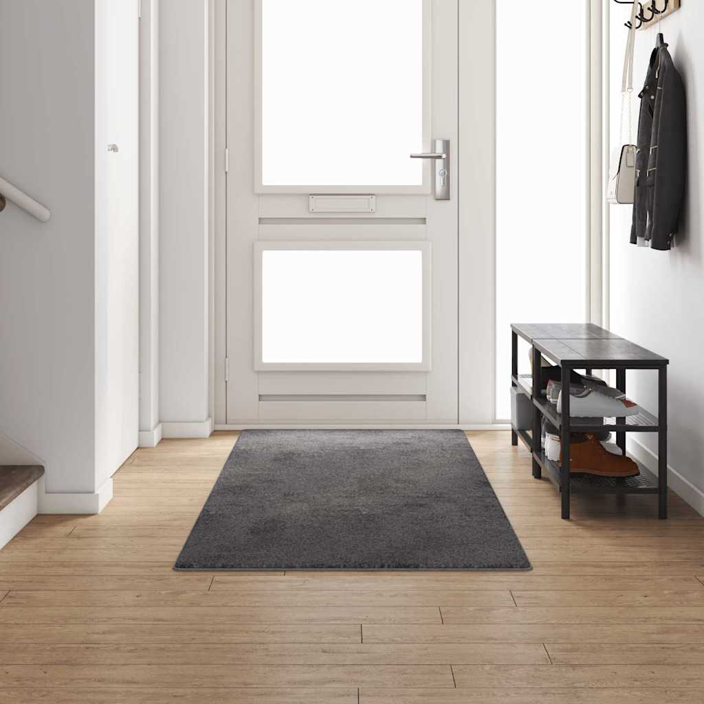 Tapijt Loper Grijs 100 x 300 cm 100% Polypropylene Tuft