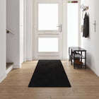 Tapijt loper zwart 80x500 cm polypropyleen