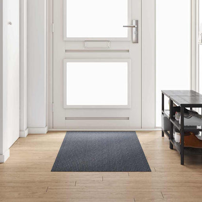 Tapijt Loper Grijs 80 x 250 cm Stof
