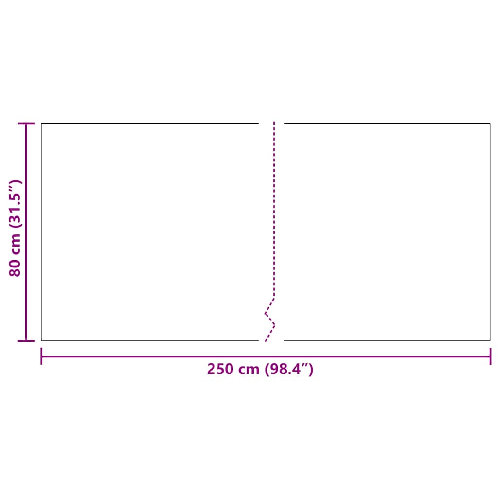 Tapijt Loper Grijs 80 x 250 cm Stof