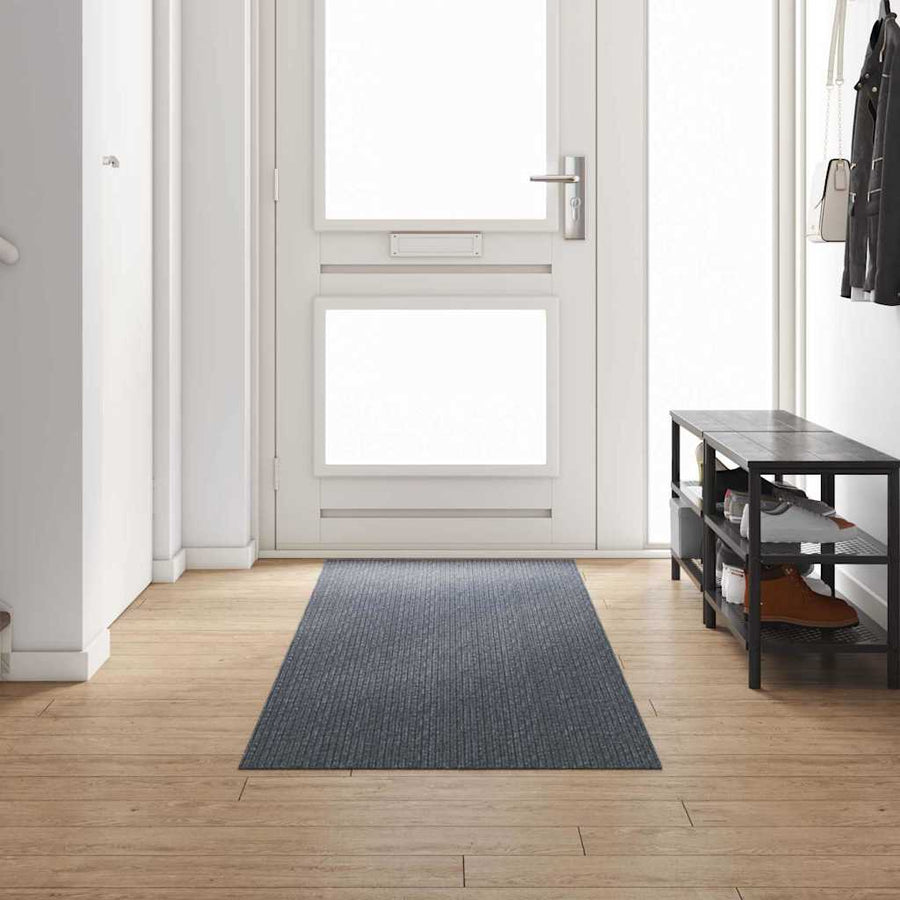 Tapijt Loper Grijs 80 x 300 cm Stof