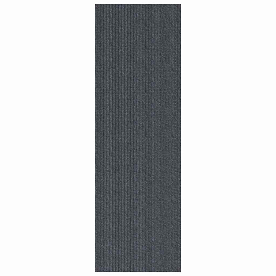Tapijt Loper Grijs 80 x 300 cm Stof