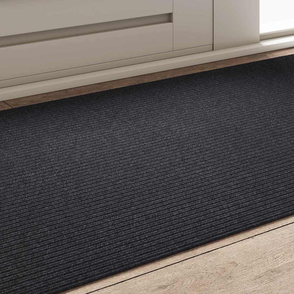 Tapijt Loper Antraciet 80 x 150 cm Stof