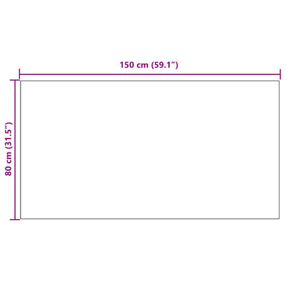 Tapijt Loper Antraciet 80 x 150 cm Stof