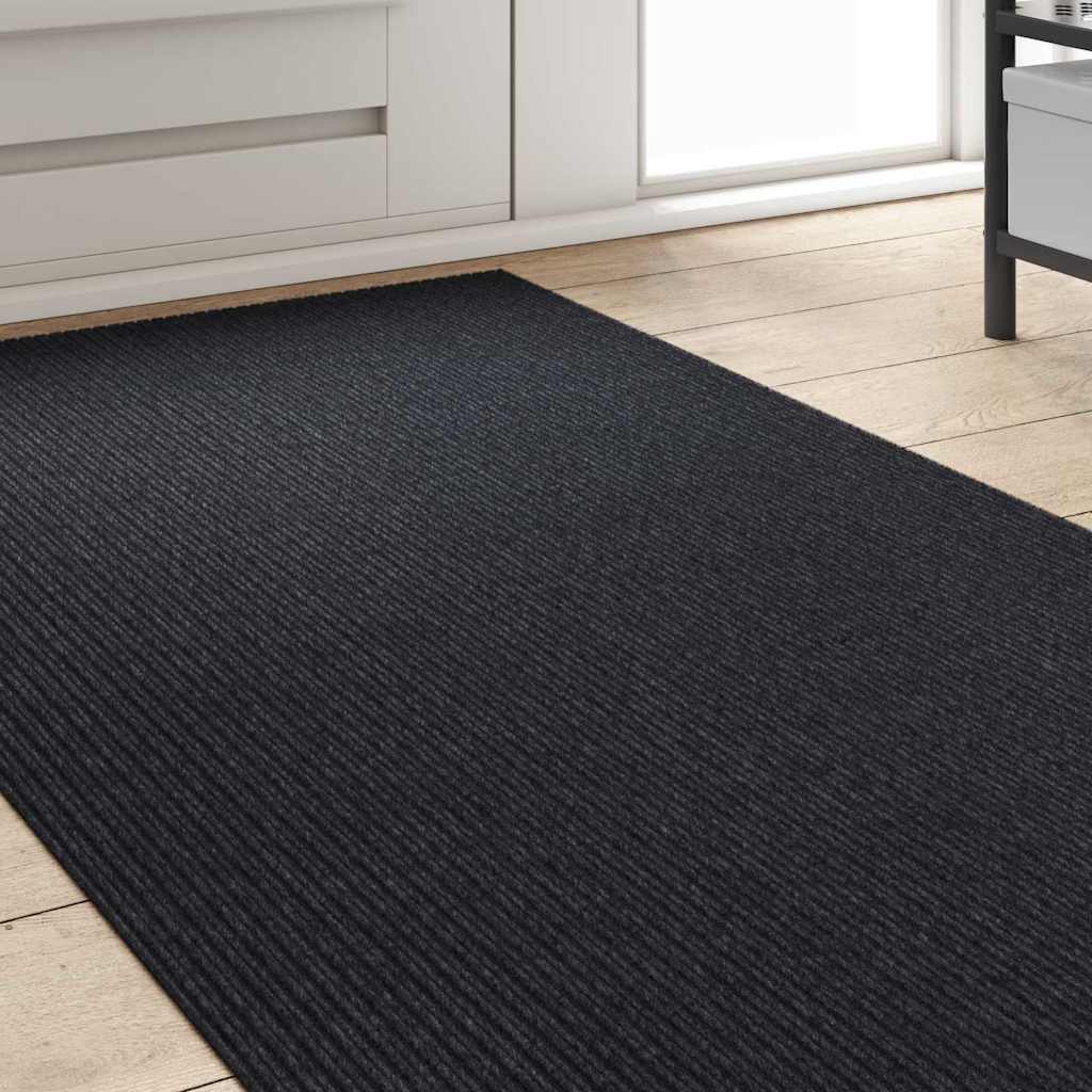 Tapijt Loper Antraciet 80 x 200 cm Stof