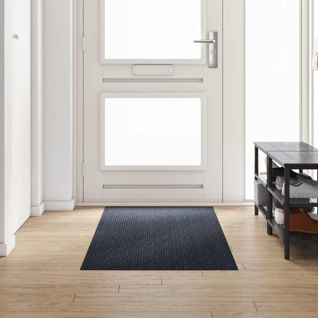 Tapijt Loper Antraciet 80 x 250 cm Stof