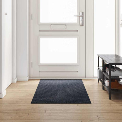Tapijt Loper Antraciet 80 x 250 cm Stof